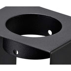 NLK01099 Inigo 1 Light Ceiling White Paintable Gypsum With Matt Black Cover