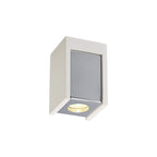 NLK01109 Inigo 1 Light Ceiling White Paintable Gypsum With Polished Chrome Cover