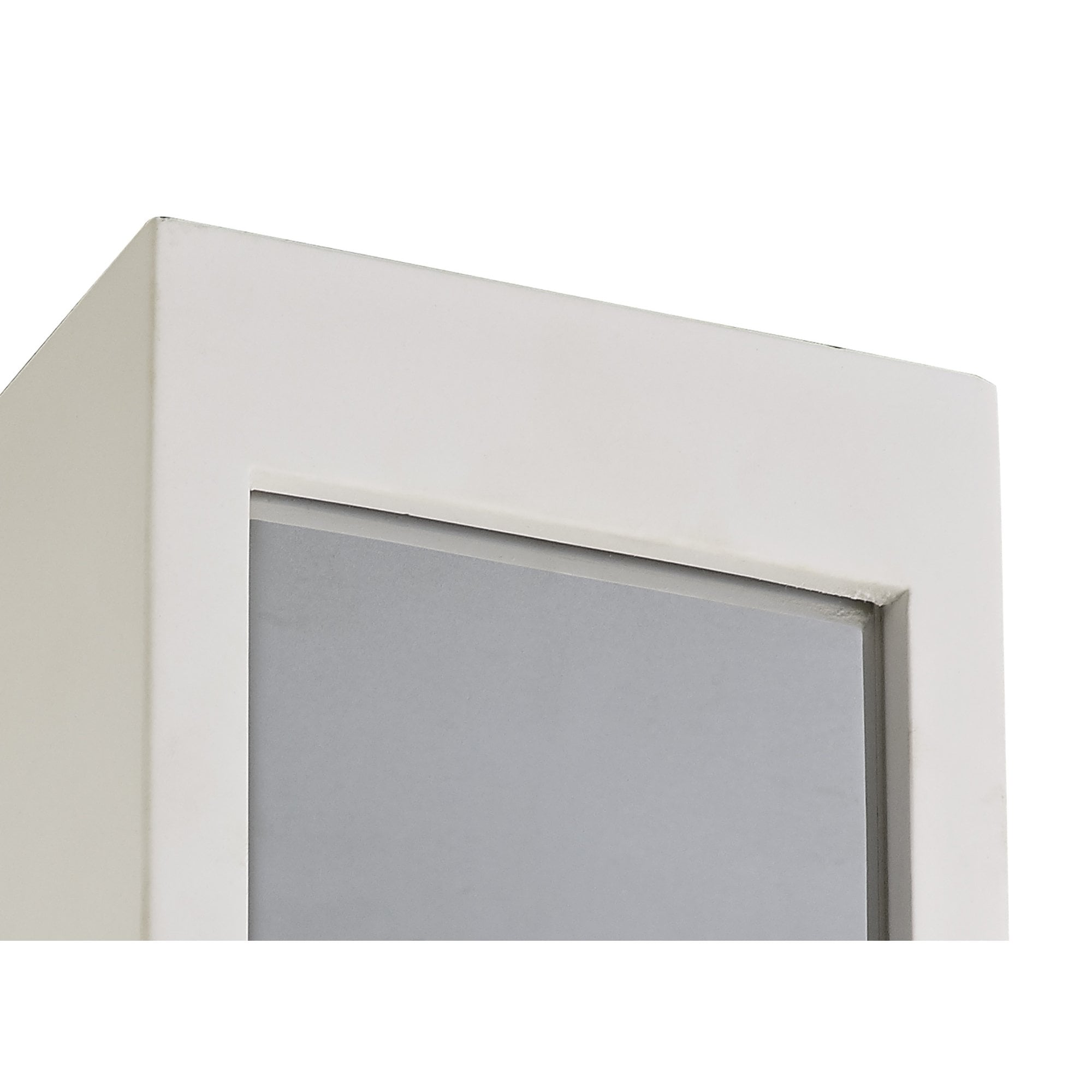 NLK01109 Inigo 1 Light Ceiling White Paintable Gypsum With Polished Chrome Cover