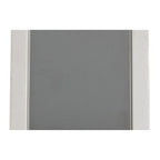 NLK01109 Inigo 1 Light Ceiling White Paintable Gypsum With Polished Chrome Cover