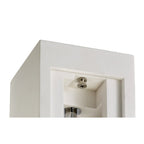 NLK01109 Inigo 1 Light Ceiling White Paintable Gypsum With Polished Chrome Cover