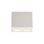 NLK01119 Inigo 2 Light Ceiling White Paintable Gypsum With Matt White Cover