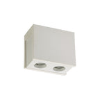 NLK01119 Inigo 2 Light Ceiling White Paintable Gypsum With Matt White Cover