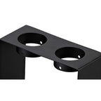 NLK01129 Inigo 2 Light Ceiling White Paintable Gypsum With Matt Black Cover