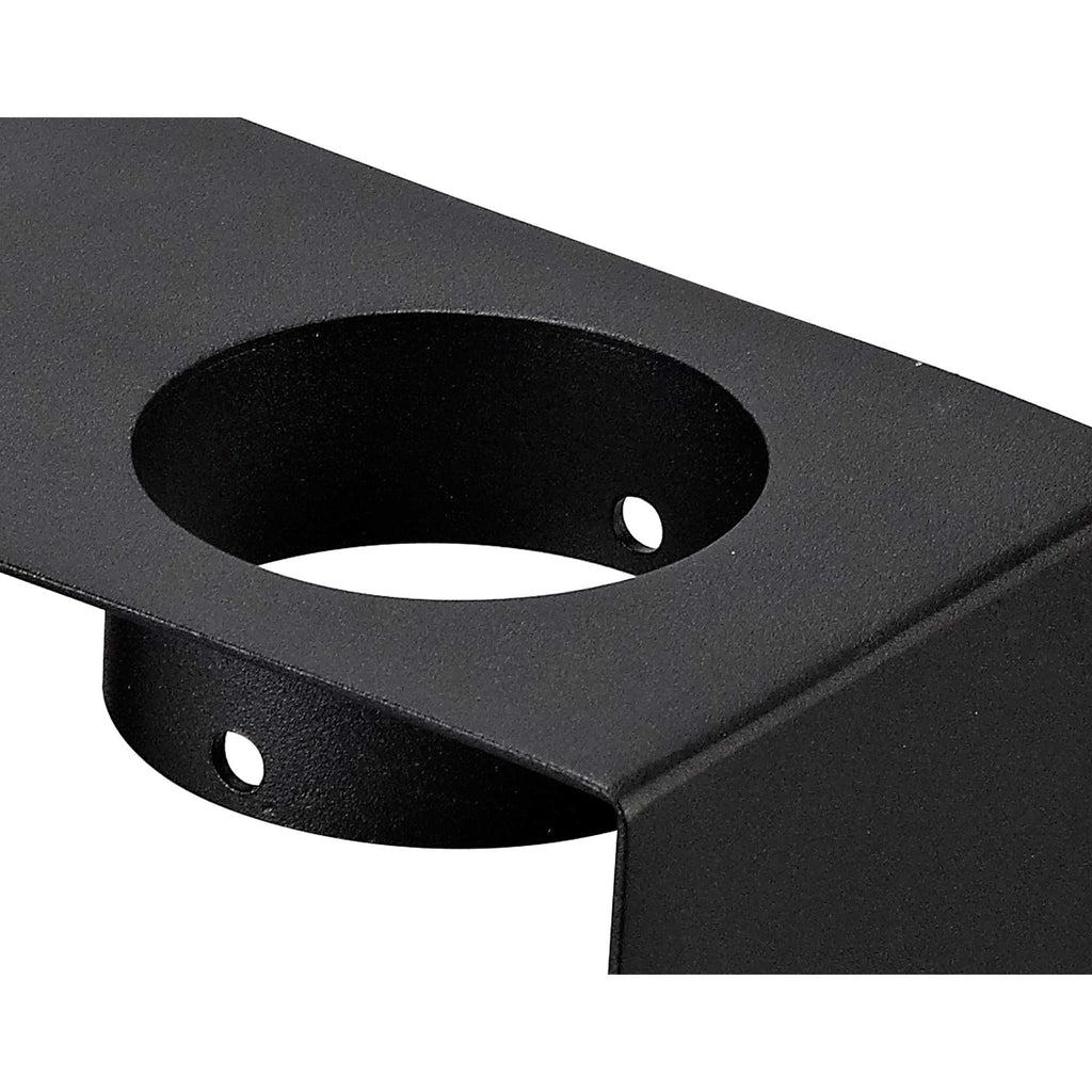 NLK01129 Inigo 2 Light Ceiling White Paintable Gypsum With Matt Black Cover
