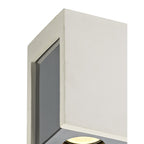 NLK01139 Inigo 2 Light Ceiling White Paintable Gypsum With Polished Chrome Cover