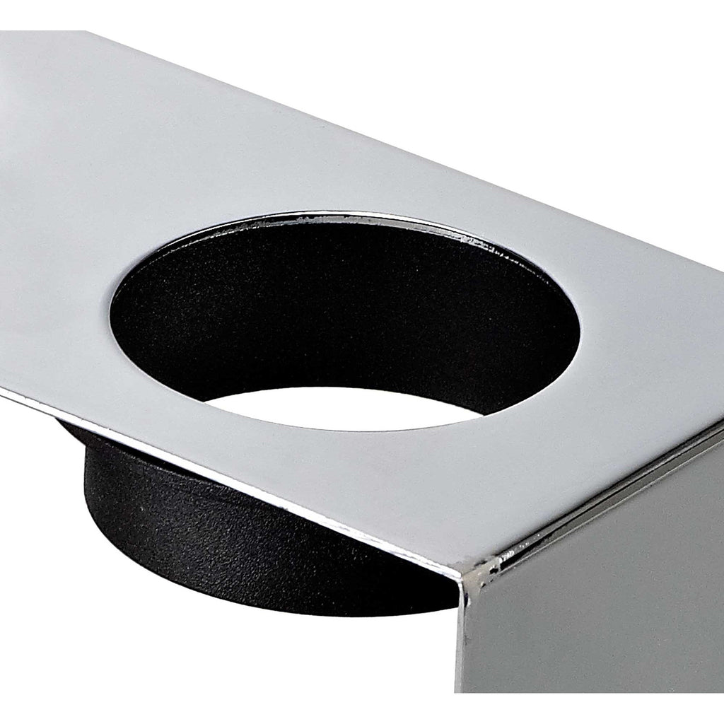 NLK01139 Inigo 2 Light Ceiling White Paintable Gypsum With Polished Chrome Cover