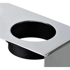 NLK01139 Inigo 2 Light Ceiling White Paintable Gypsum With Polished Chrome Cover