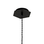 NL84599 Isle Single Pendant Adjustable Matt Black/Gold Inner