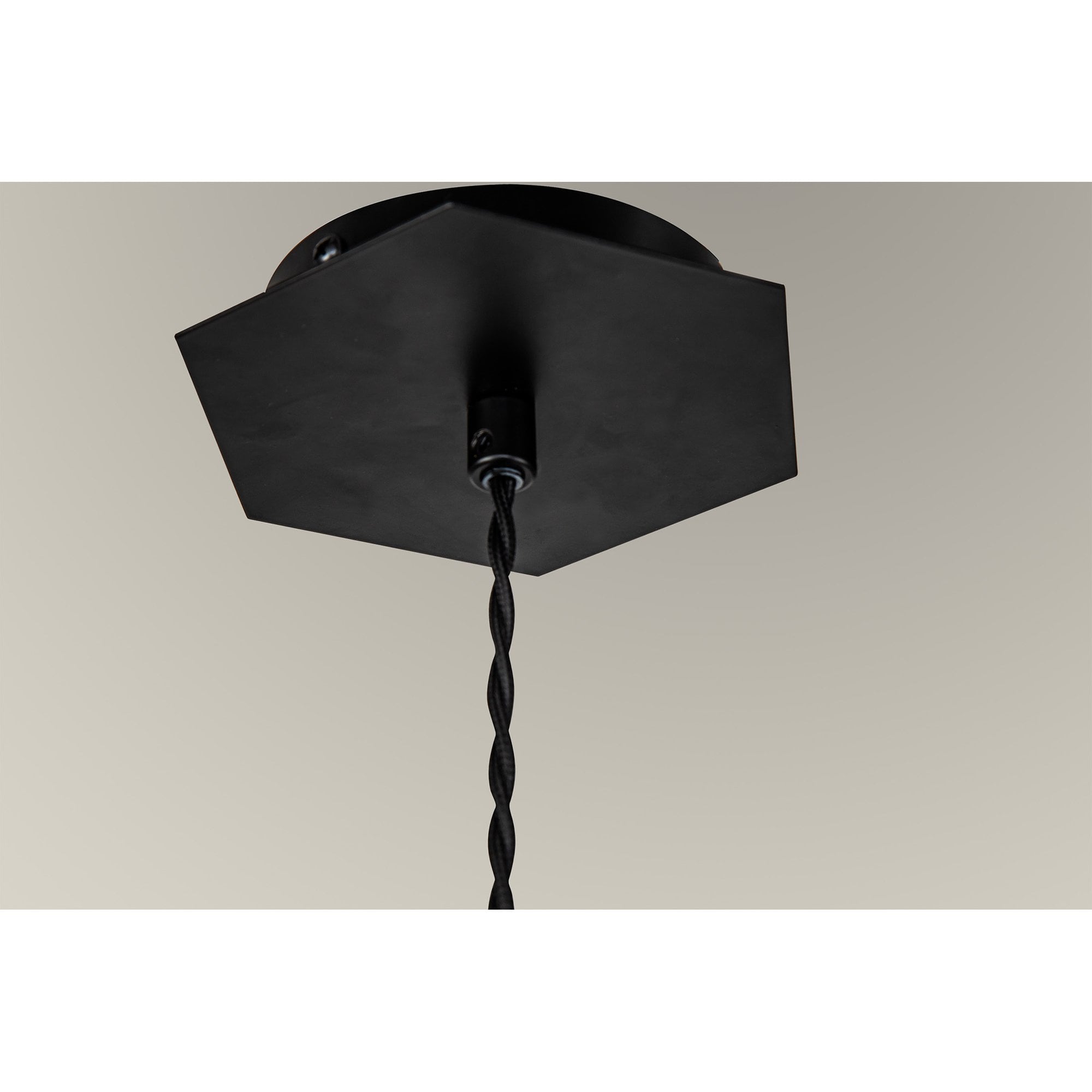 NL84599 Isle Single Pendant Adjustable Matt Black/Gold Inner
