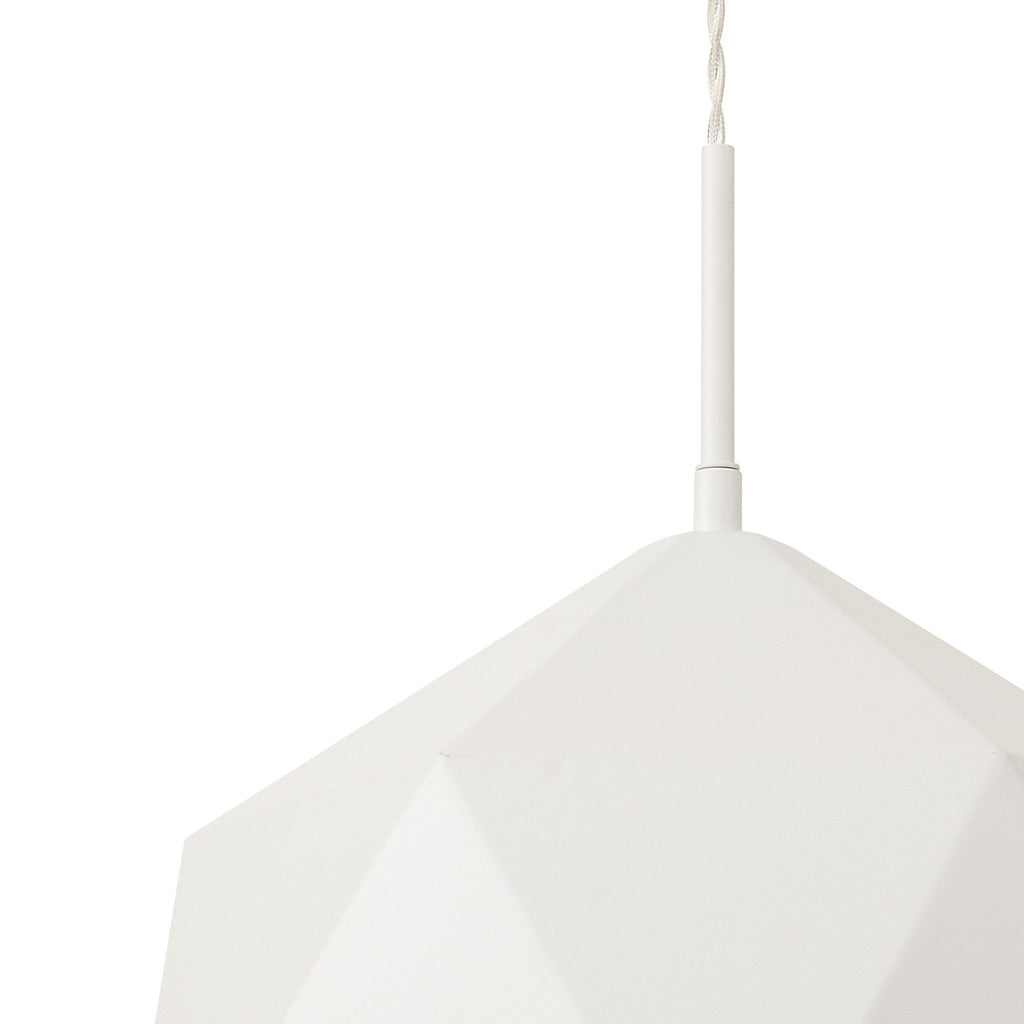NL84609 Isle Single Pendant AdjustableWhite/Silver Inner