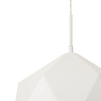 NL84609 Isle Single Pendant AdjustableWhite/Silver Inner