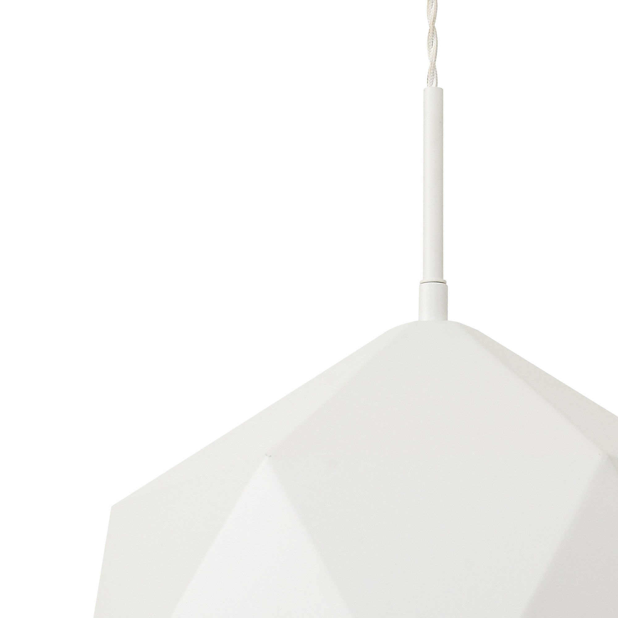 NL84609 Isle Single Pendant AdjustableWhite/Silver Inner