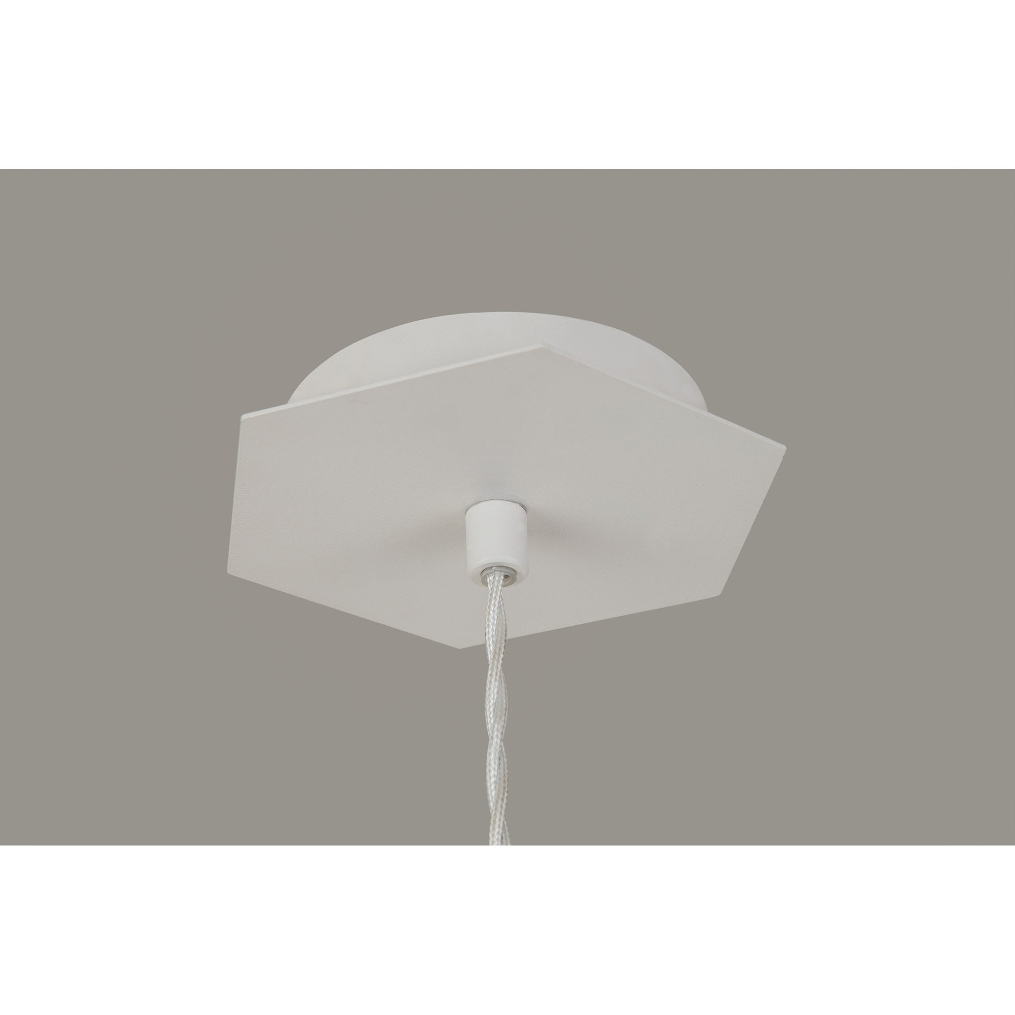 NL84609 Isle Single Pendant AdjustableWhite/Silver Inner