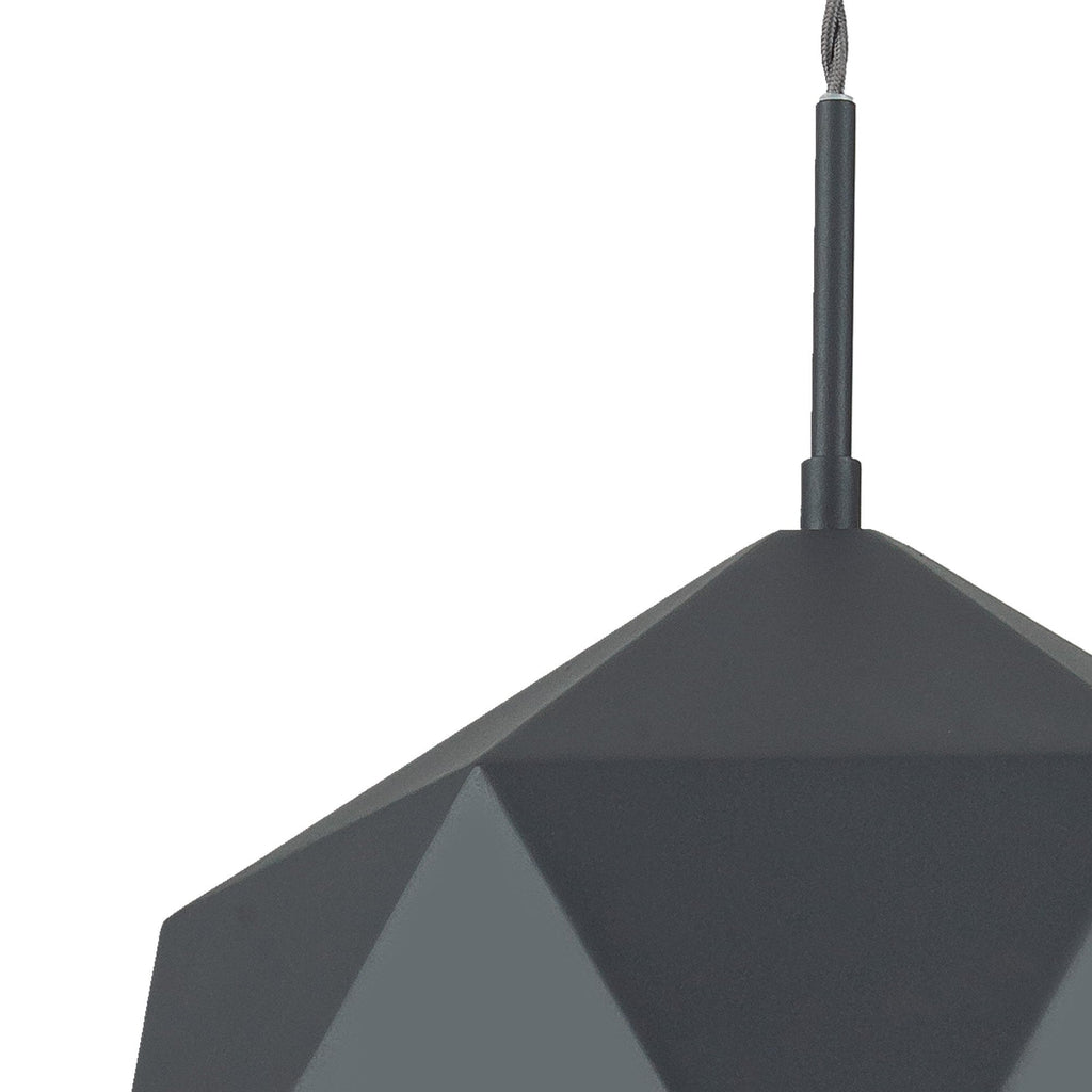NL84619 Isle Single Pendant Adjustable Graphite/White Inner