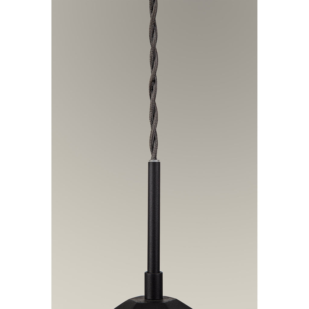 NL84619 Isle Single Pendant Adjustable Graphite/White Inner