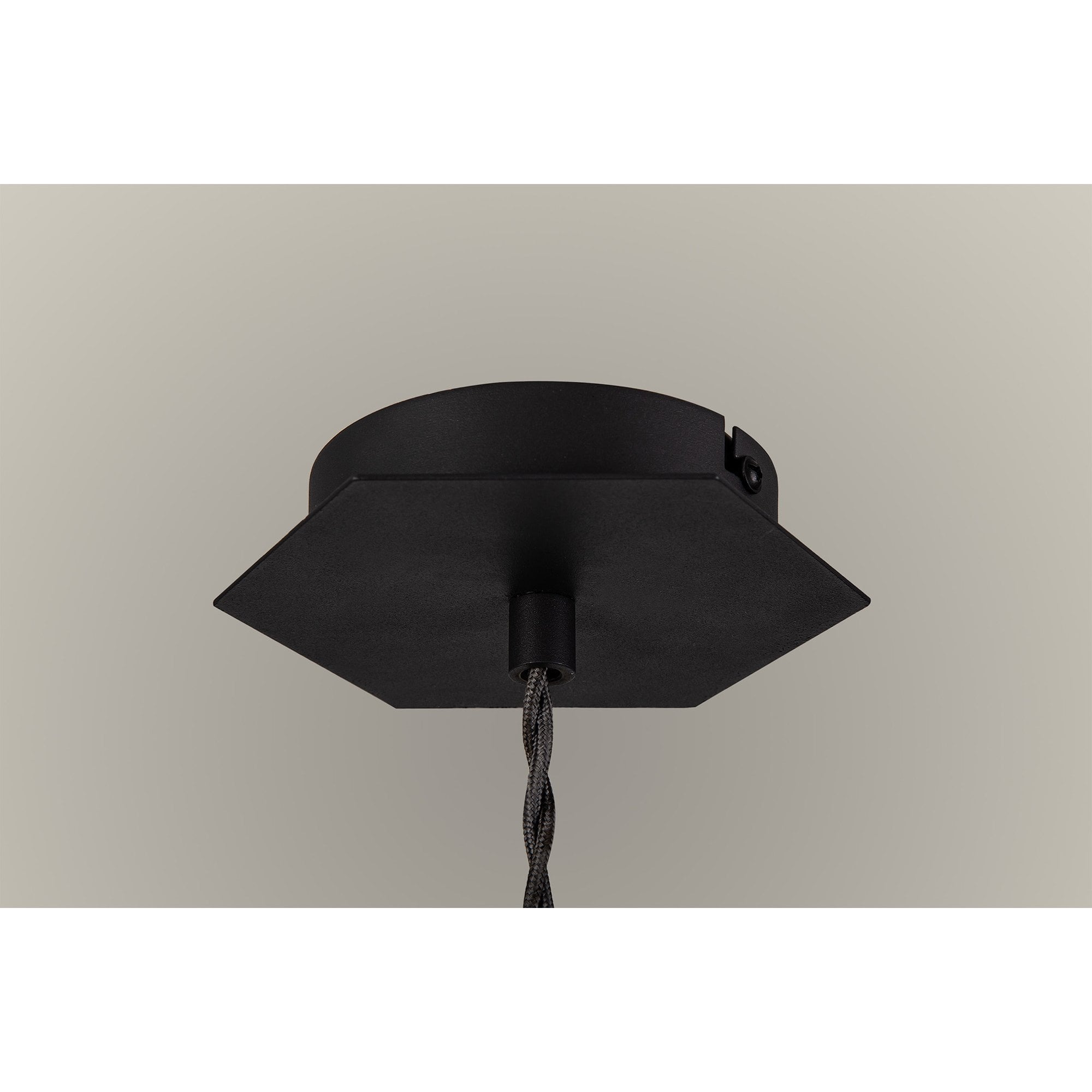 NL84619 Isle Single Pendant Adjustable Graphite/White Inner
