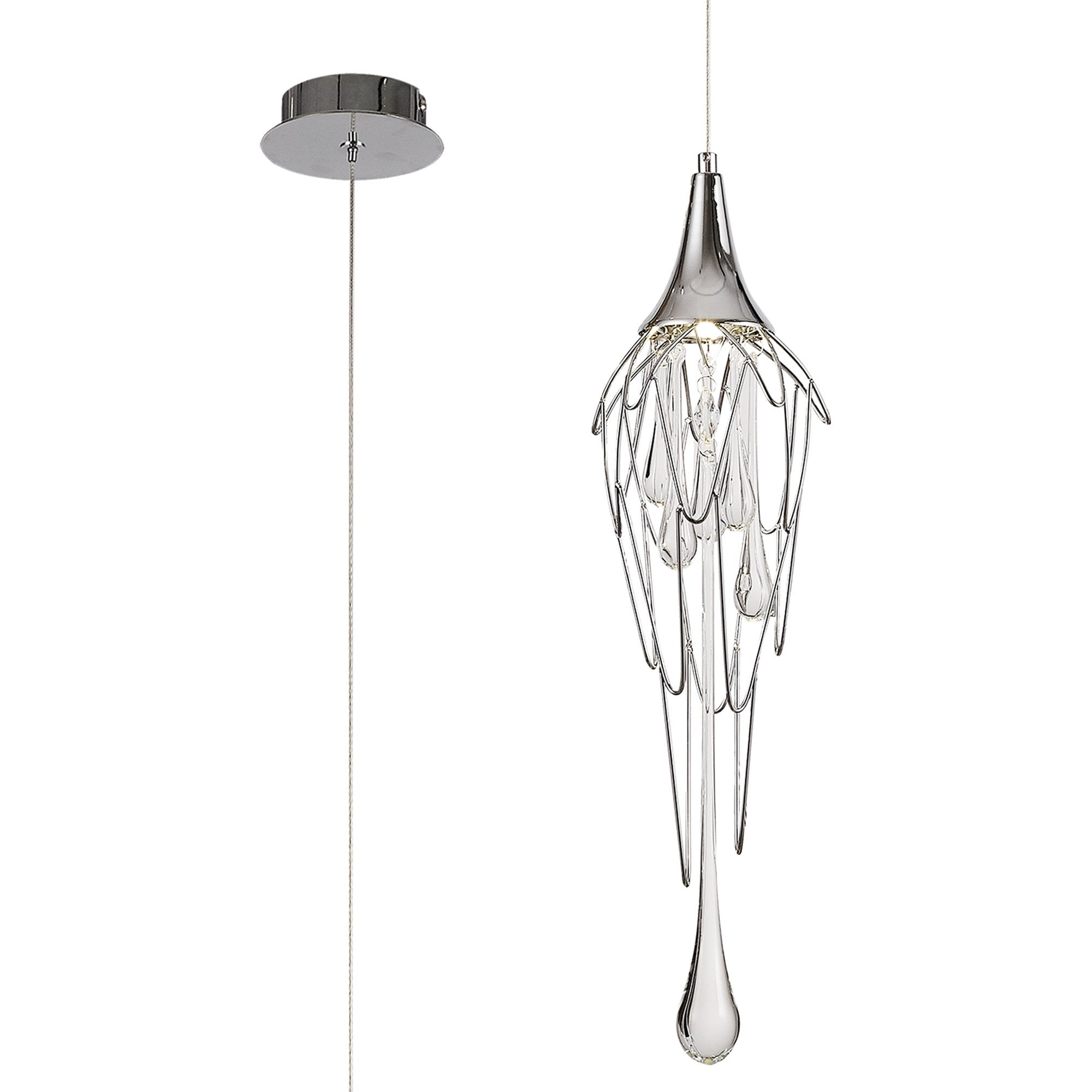 NL78559 Istan Pendant 1 Light Polished Chrome