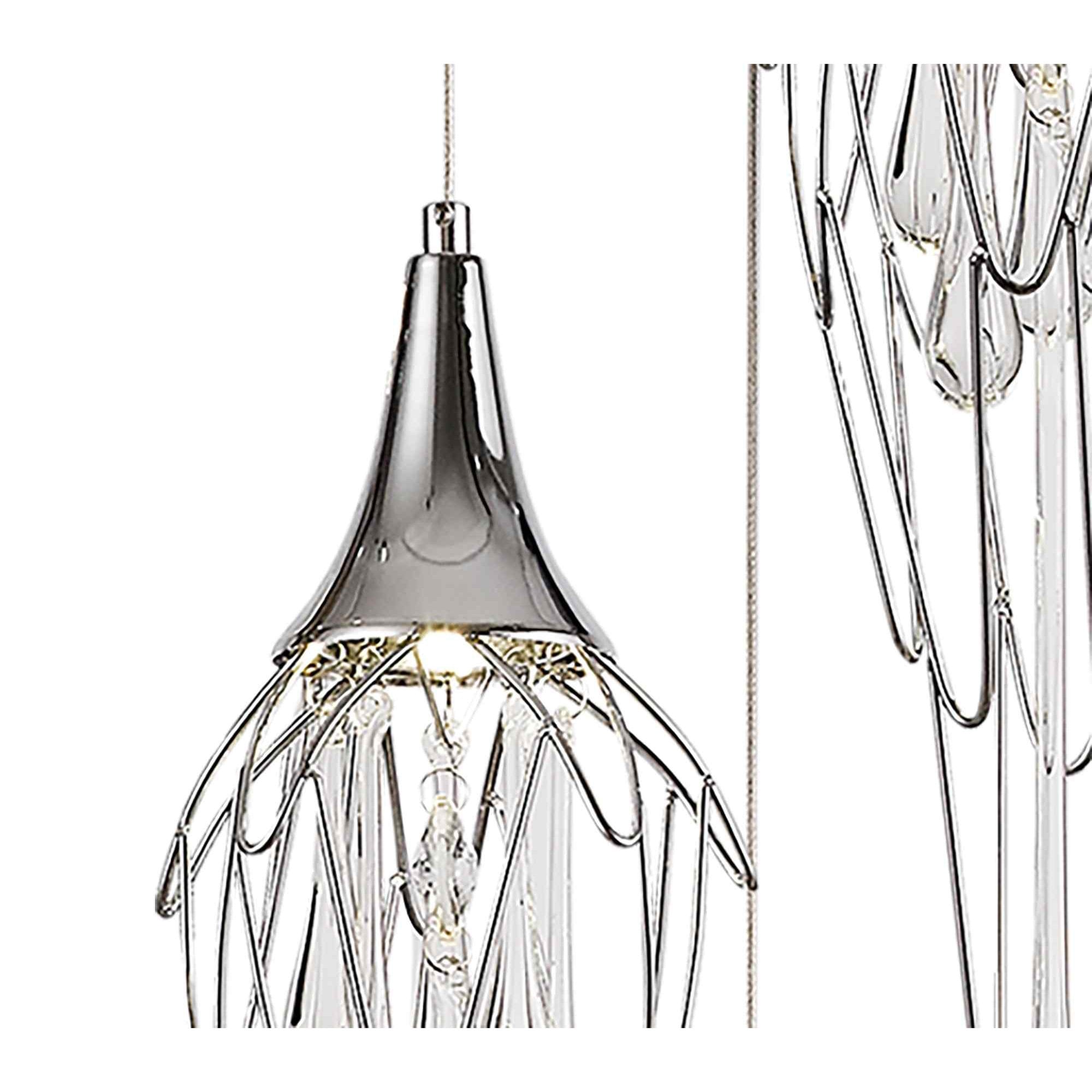 NL78569 Istan Pendant Round 3 Light Polished Chrome