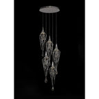 NL78579 Istan Pendant Round 5 Light Polished Chrome