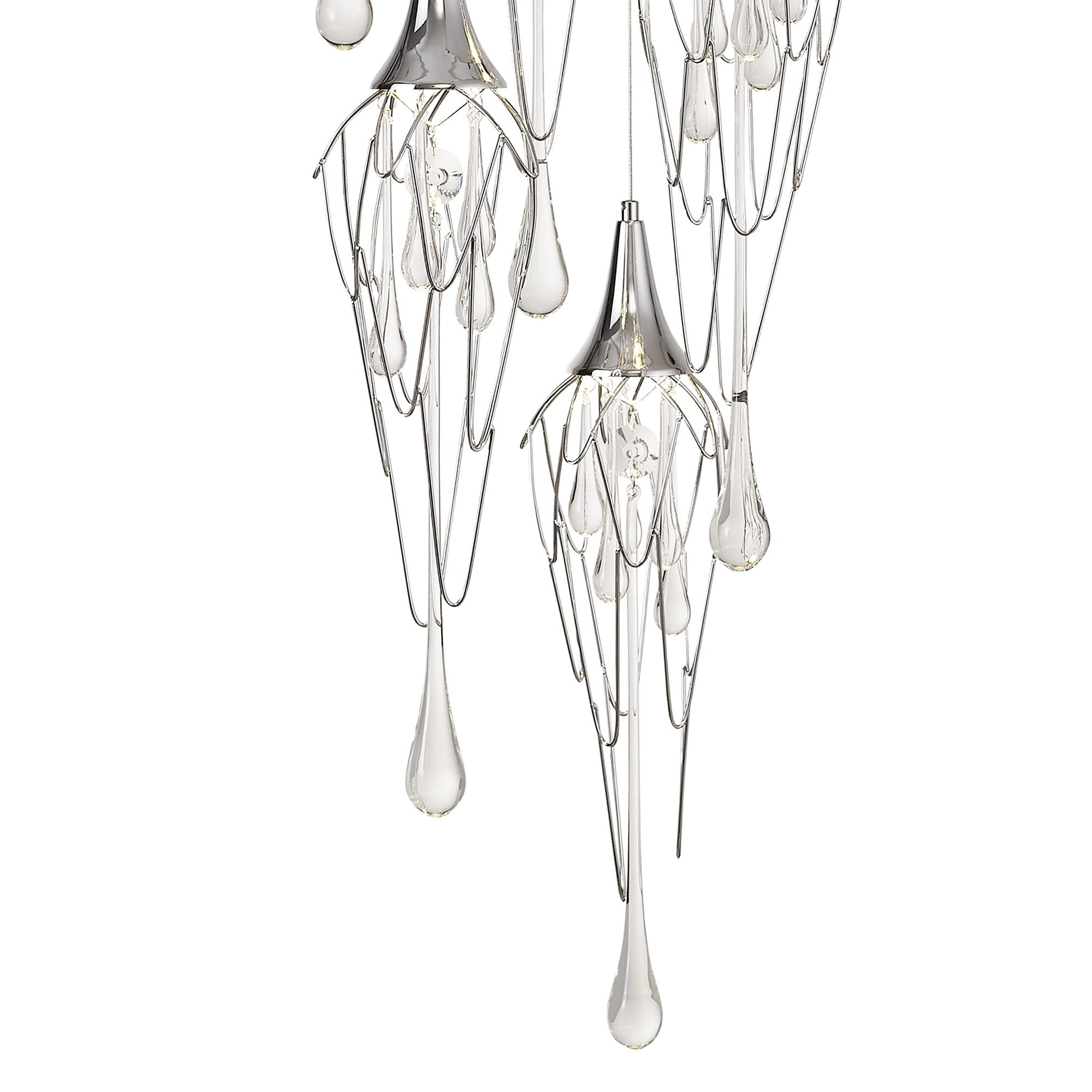 NL78579 Istan Pendant Round 5 Light Polished Chrome