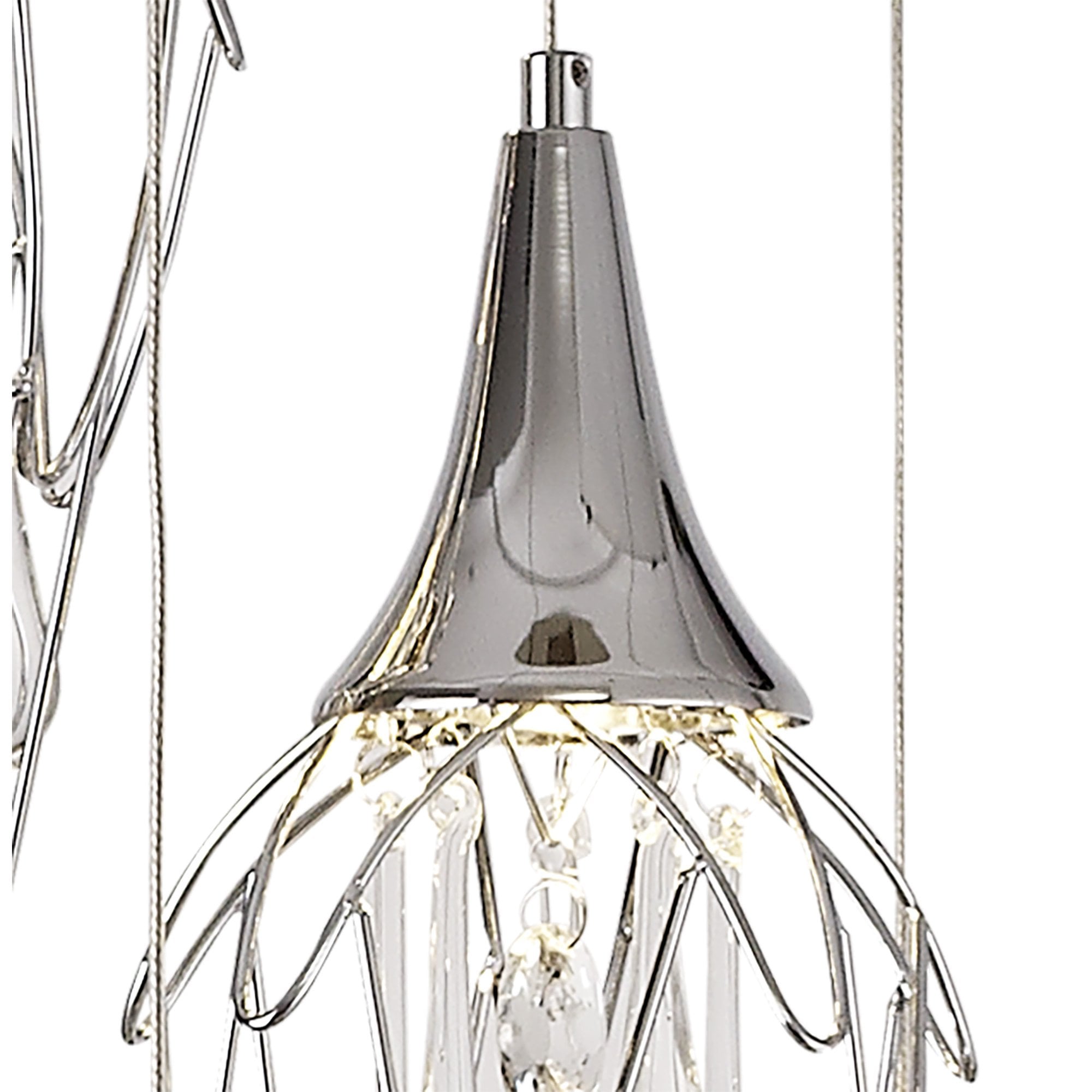NL78579 Istan Pendant Round 5 Light Polished Chrome