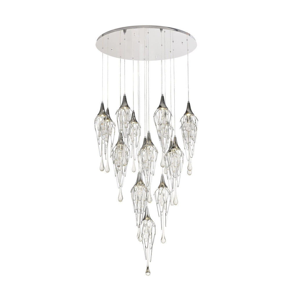 NL78589 Istan Pendant Round 5M 18 Light Polished Chrome