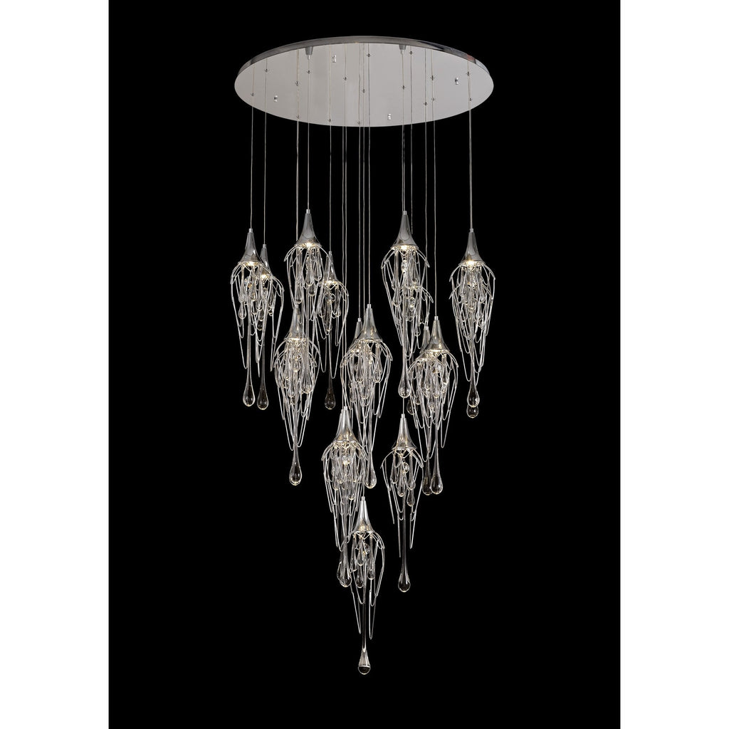 NL78589 Istan Pendant Round 5M 18 Light Polished Chrome