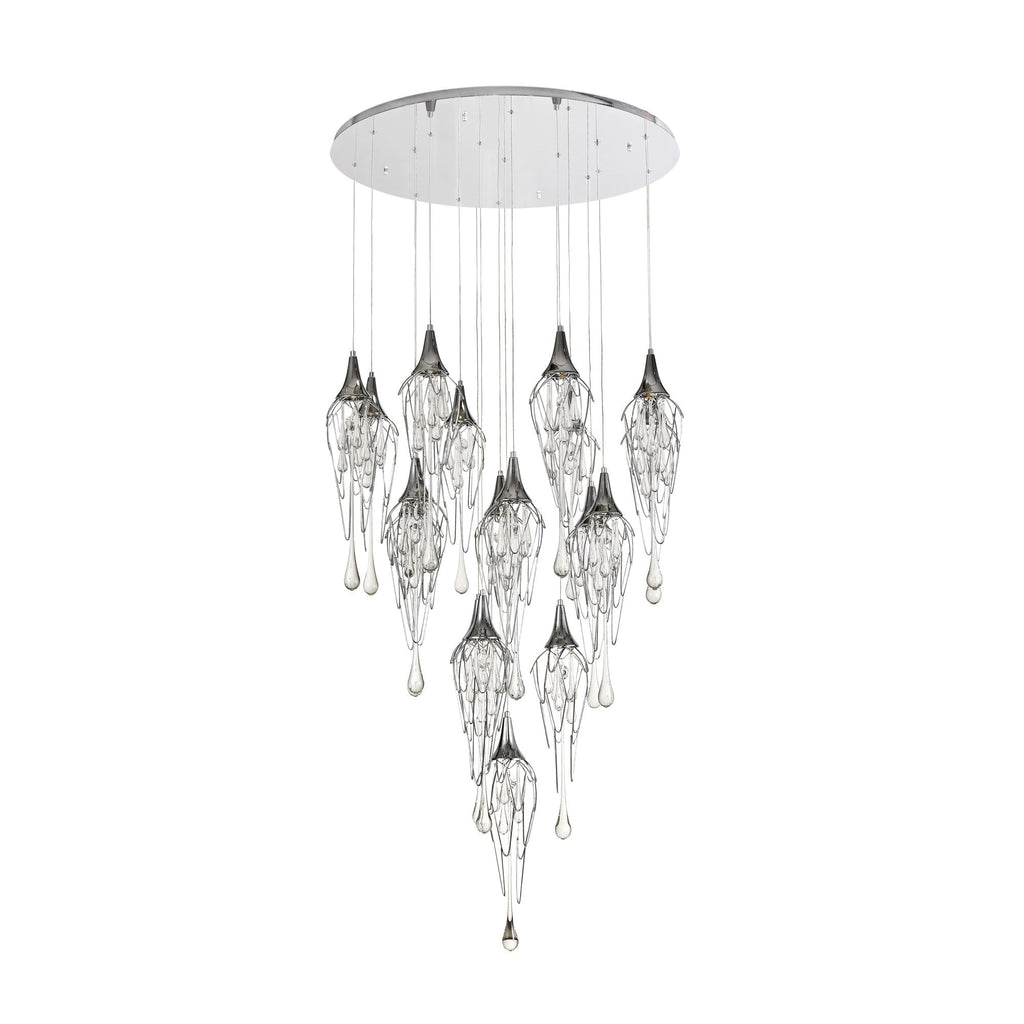 NL78589 Istan Pendant Round 5M 18 Light Polished Chrome