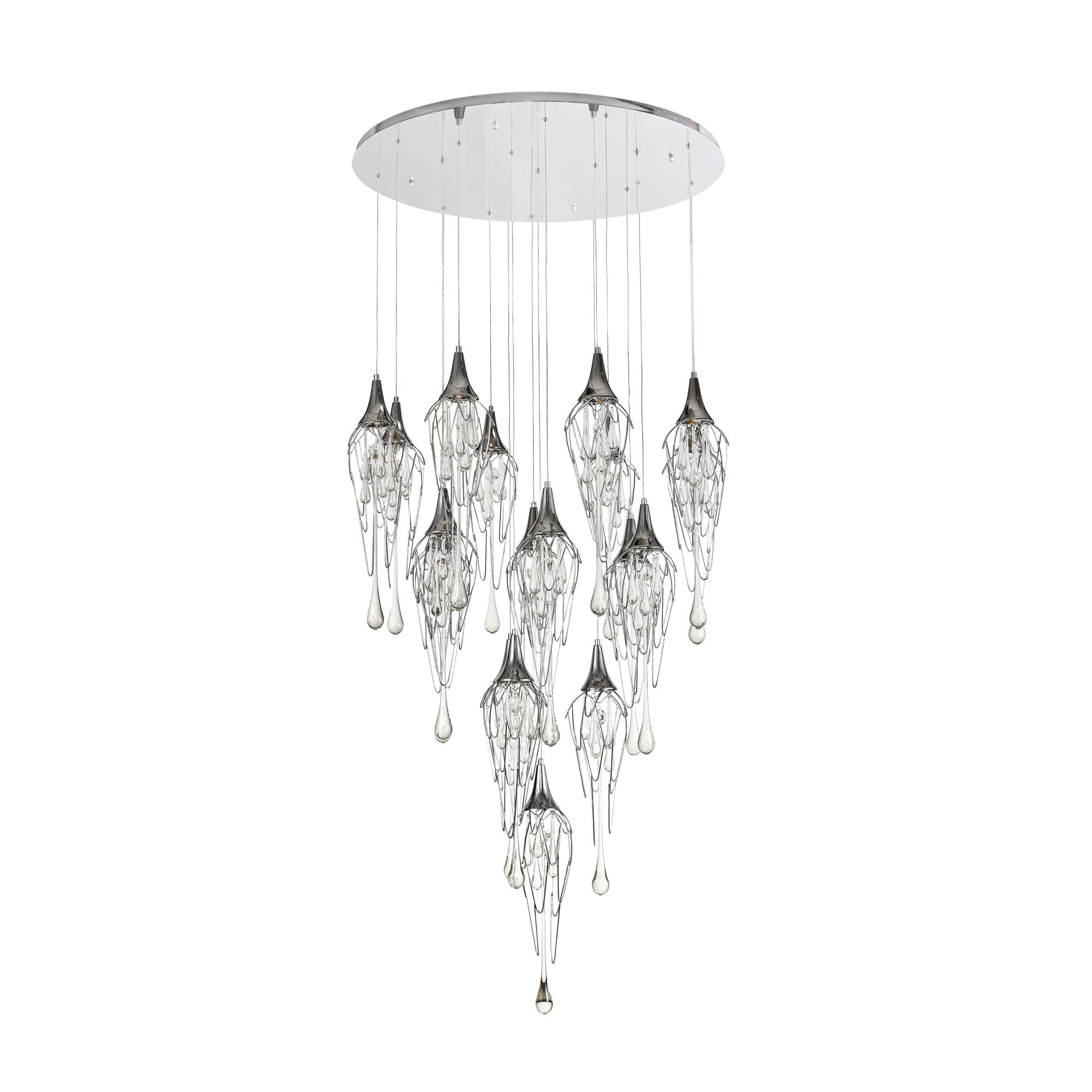 NL78589 Istan Pendant Round 5M 18 Light Polished Chrome