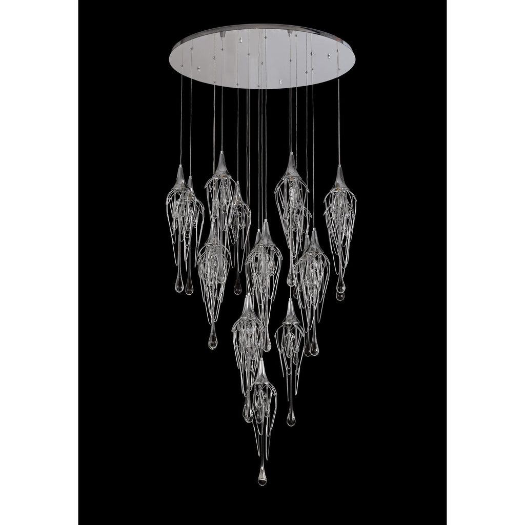 NL78589 Istan Pendant Round 5M 18 Light Polished Chrome