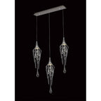 NL78599 Istan Linear Pendant Bar 3 Light Polished Chrome