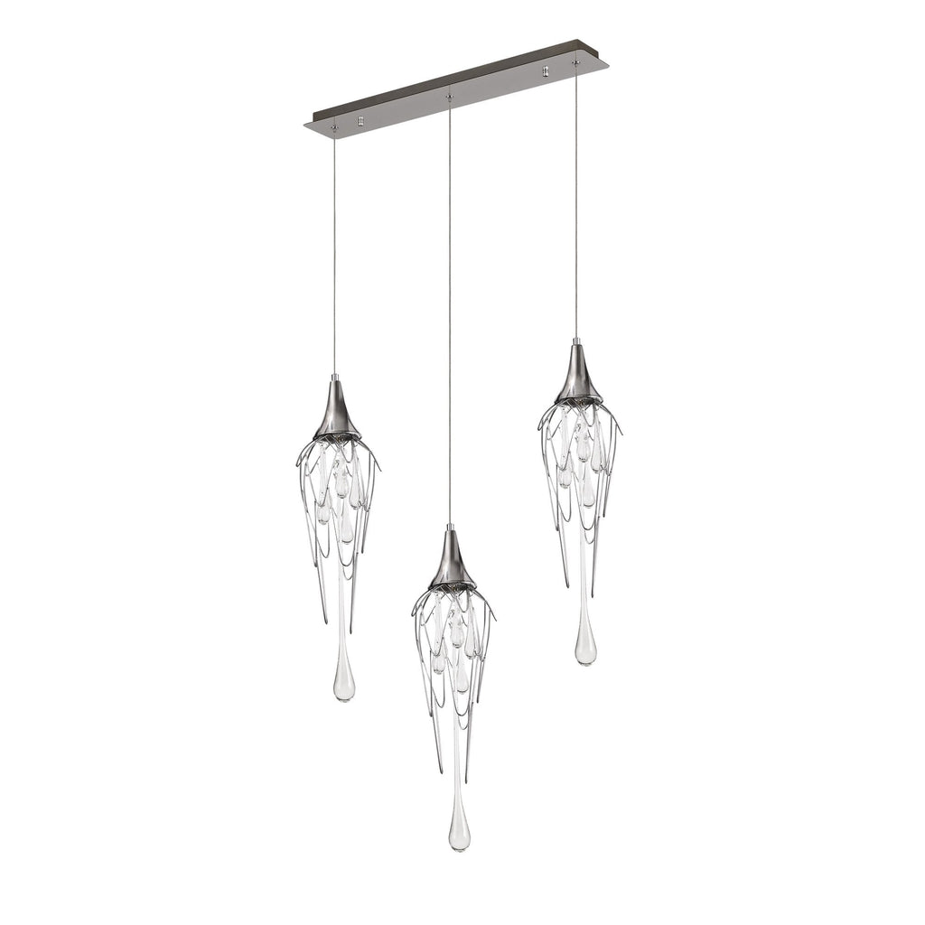 NL78599 Istan Linear Pendant Bar 3 Light Polished Chrome