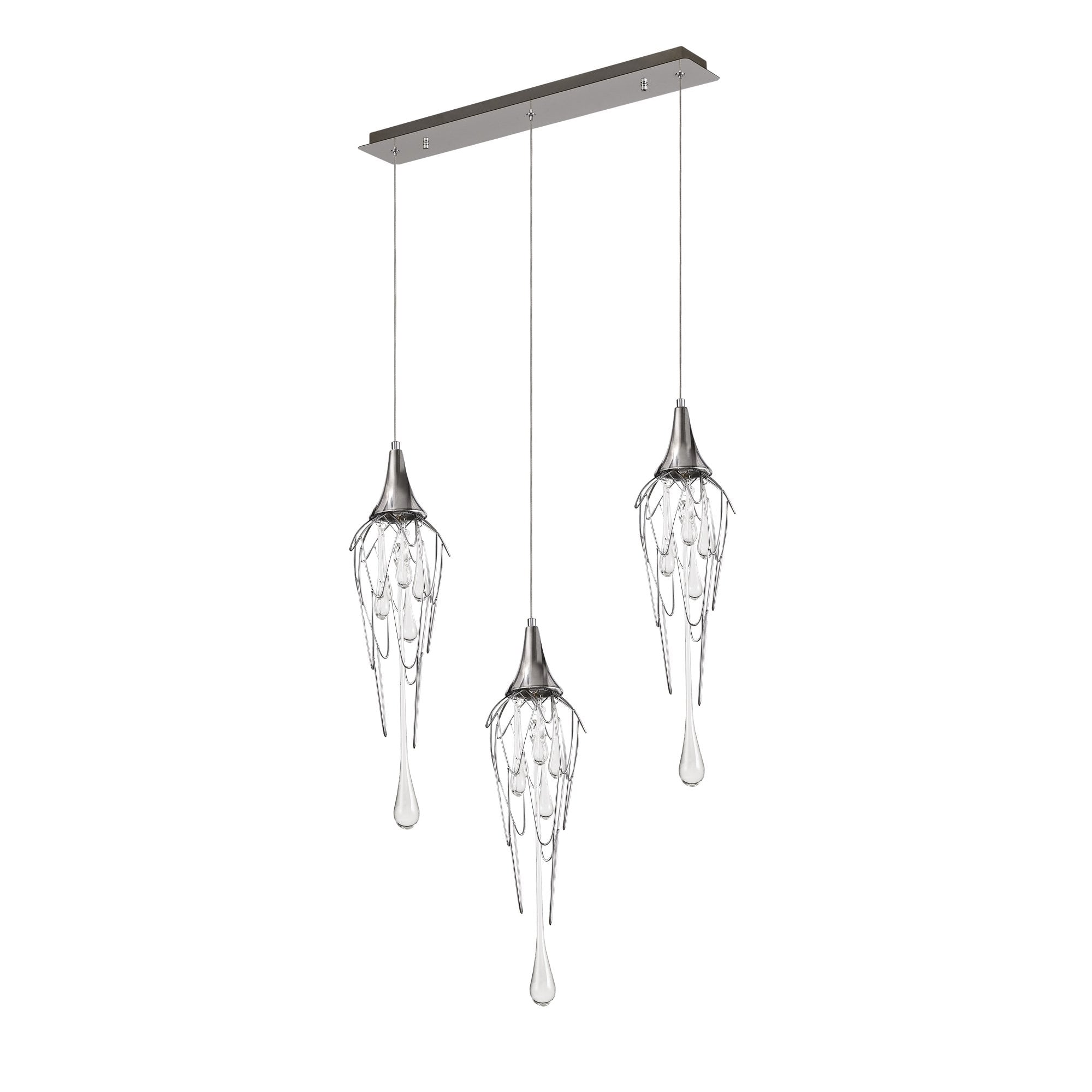 NL78599 Istan Linear Pendant Bar 3 Light Polished Chrome
