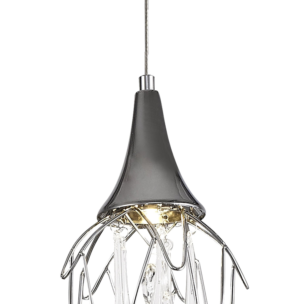 NL78599 Istan Linear Pendant Bar 3 Light Polished Chrome