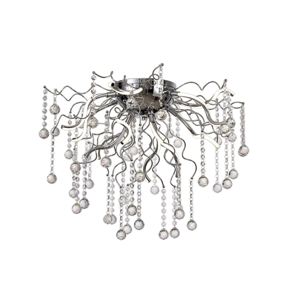 NL81279 Jaxal Dimmable Ceiling 12 Light LED Polished Chrome