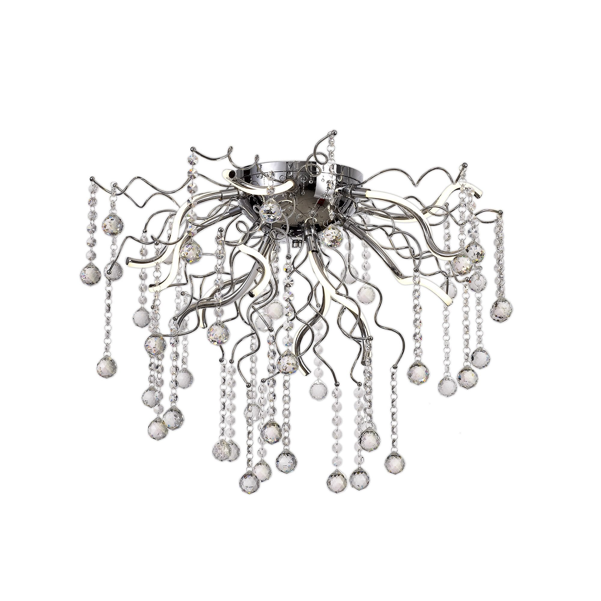 NL81279 Jaxal Dimmable Ceiling 12 Light LED Polished Chrome
