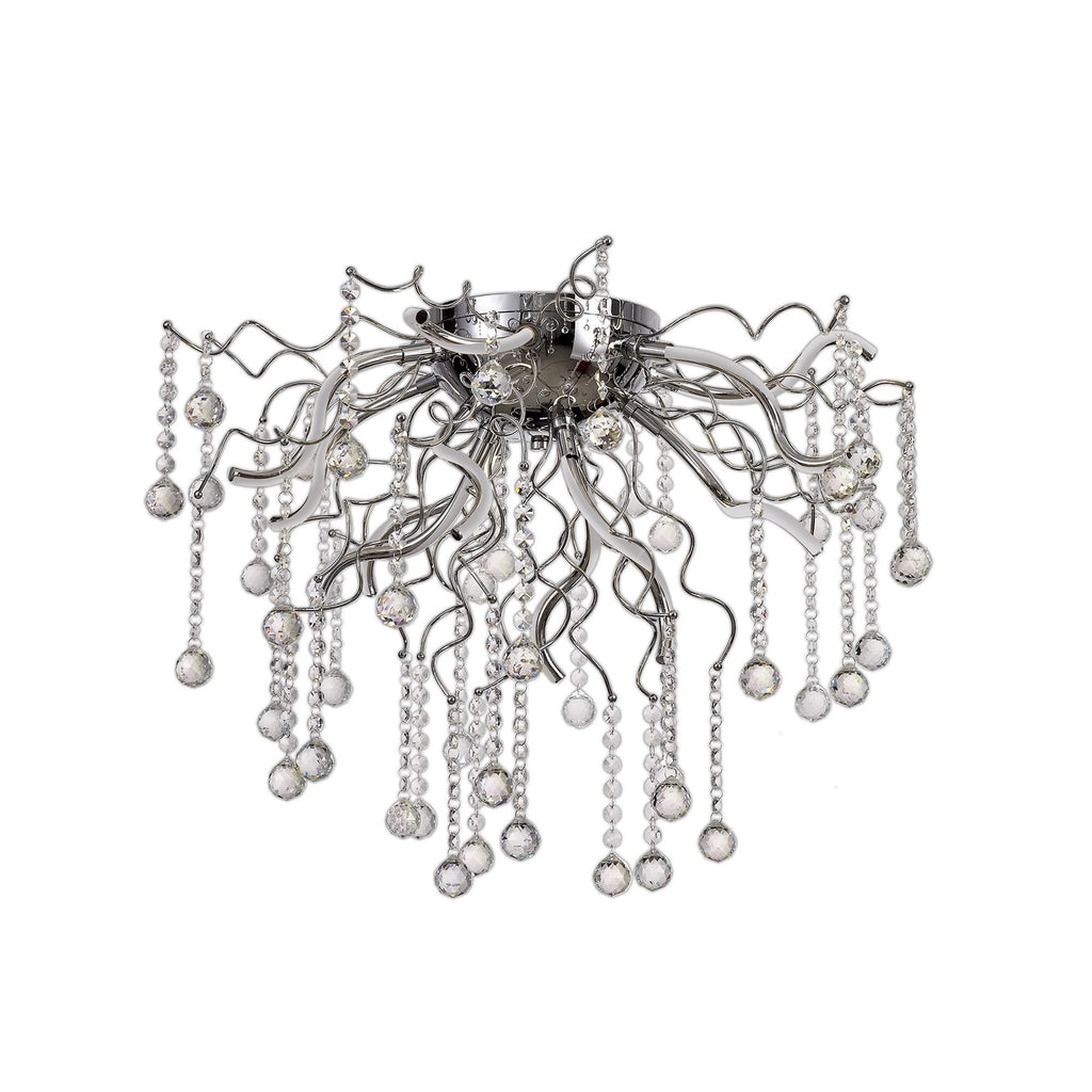 NL81279 Jaxal Dimmable Ceiling 12 Light LED Polished Chrome