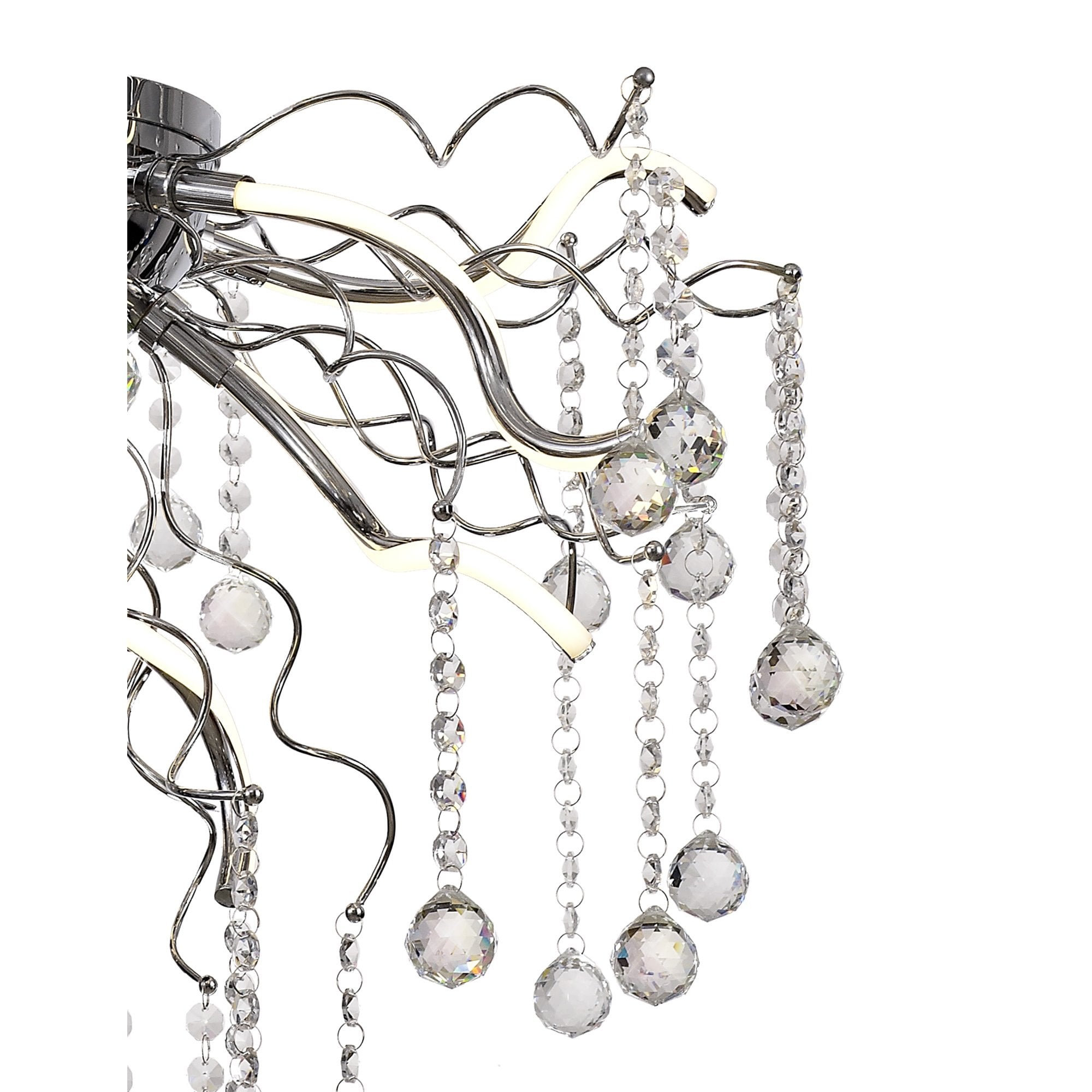 NL81279 Jaxal Dimmable Ceiling 12 Light LED Polished Chrome