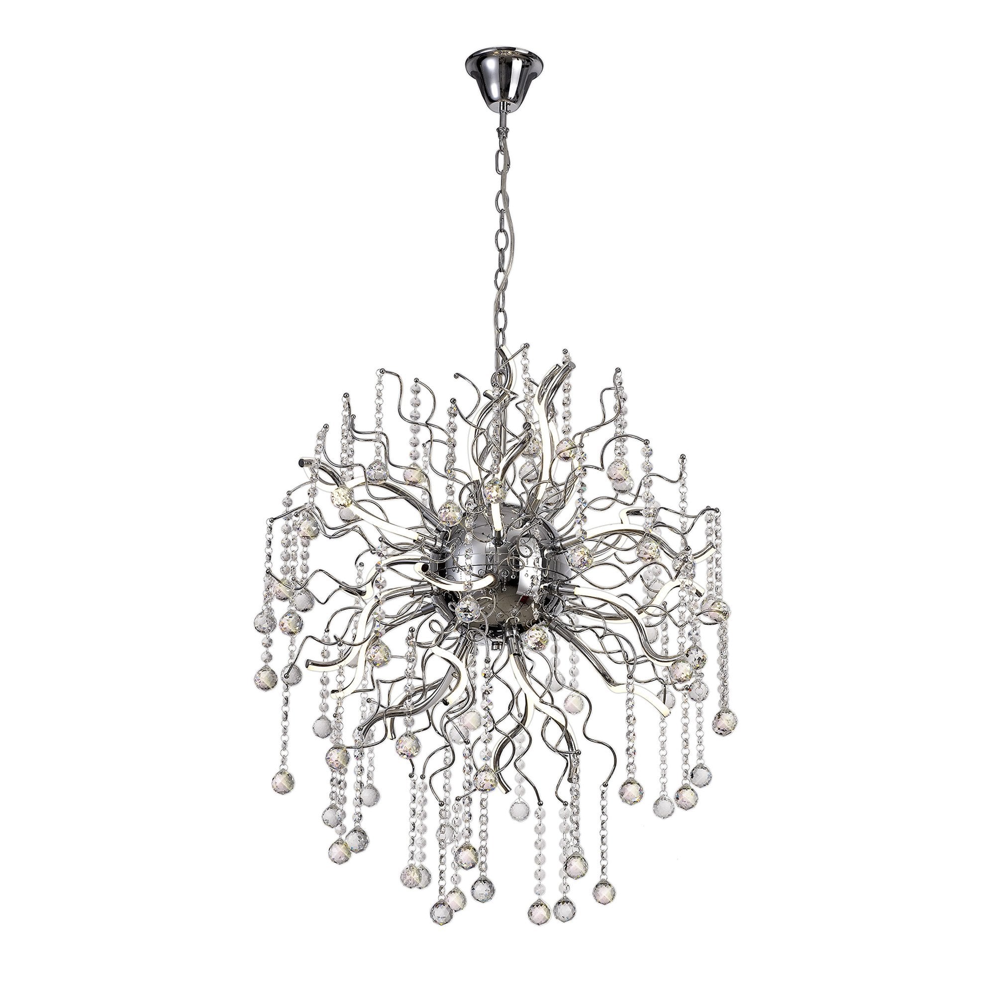 NL81289 Jaxal Dimmable Pendant 24 Light LED Polished Chrome