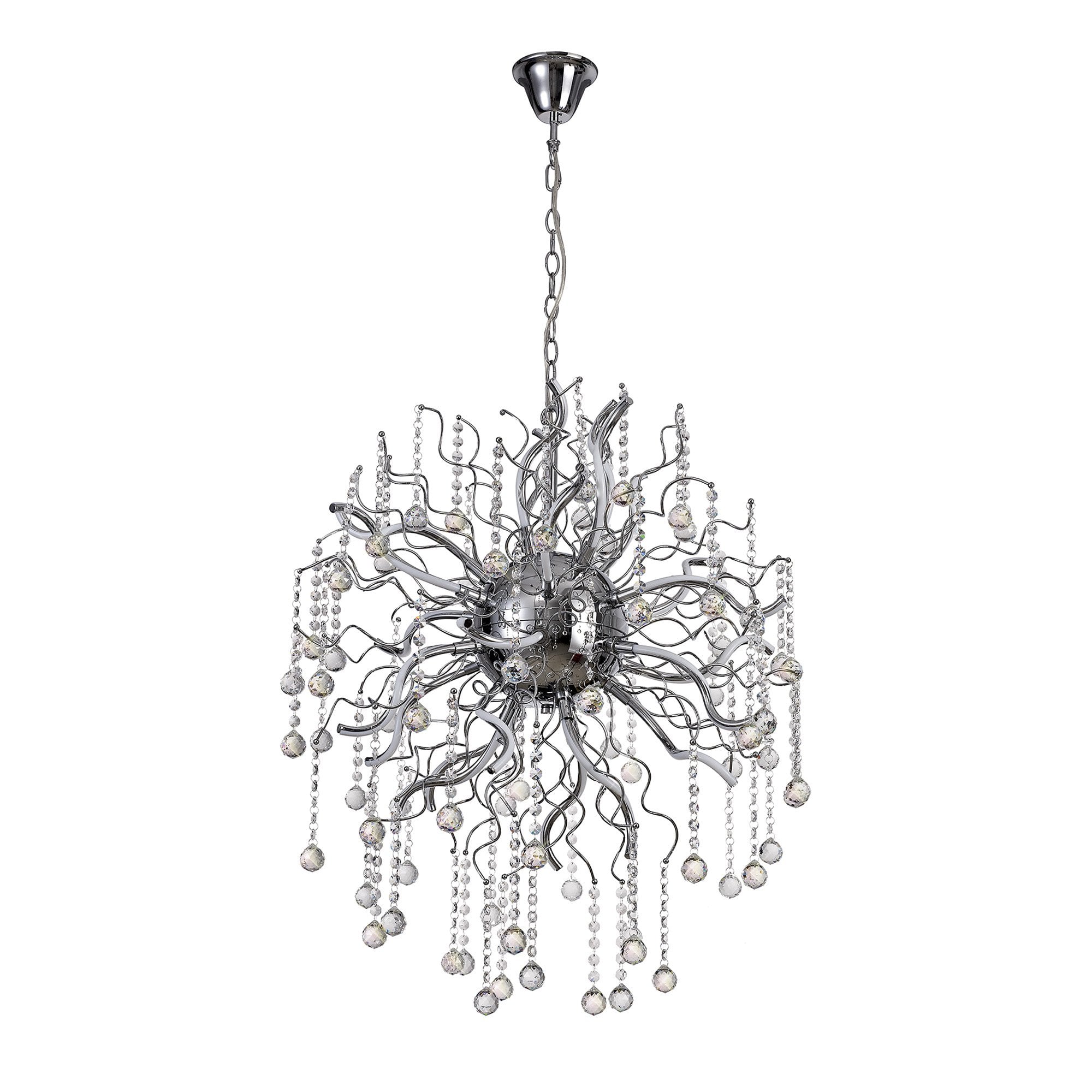 NL81289 Jaxal Dimmable Pendant 24 Light LED Polished Chrome