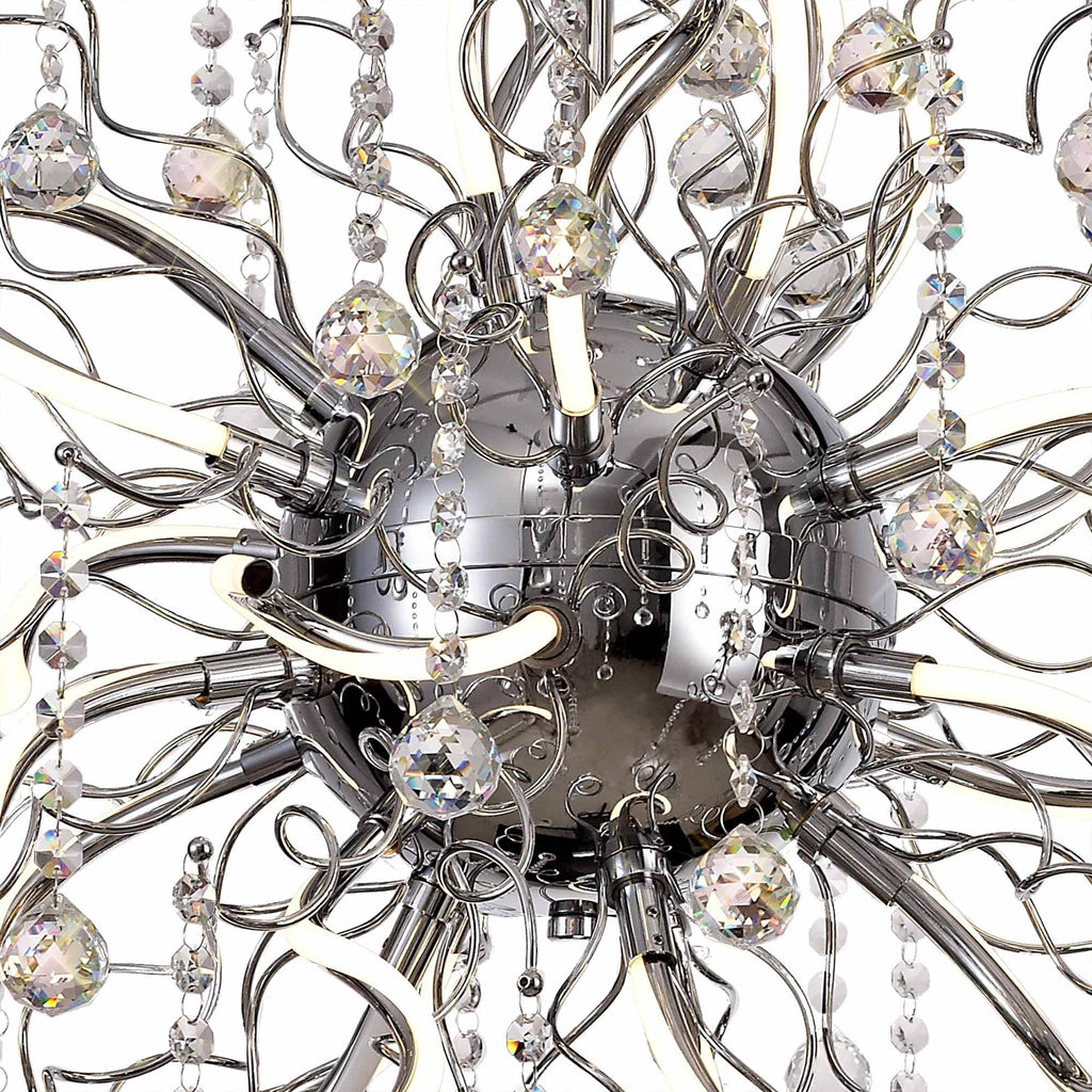 NL81289 Jaxal Dimmable Pendant 24 Light LED Polished Chrome