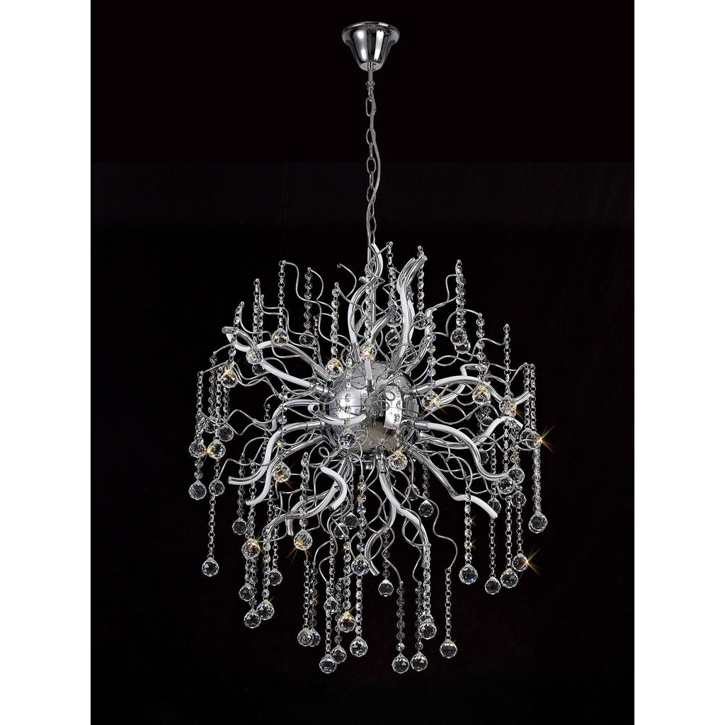NL81289 Jaxal Dimmable Pendant 24 Light LED Polished Chrome