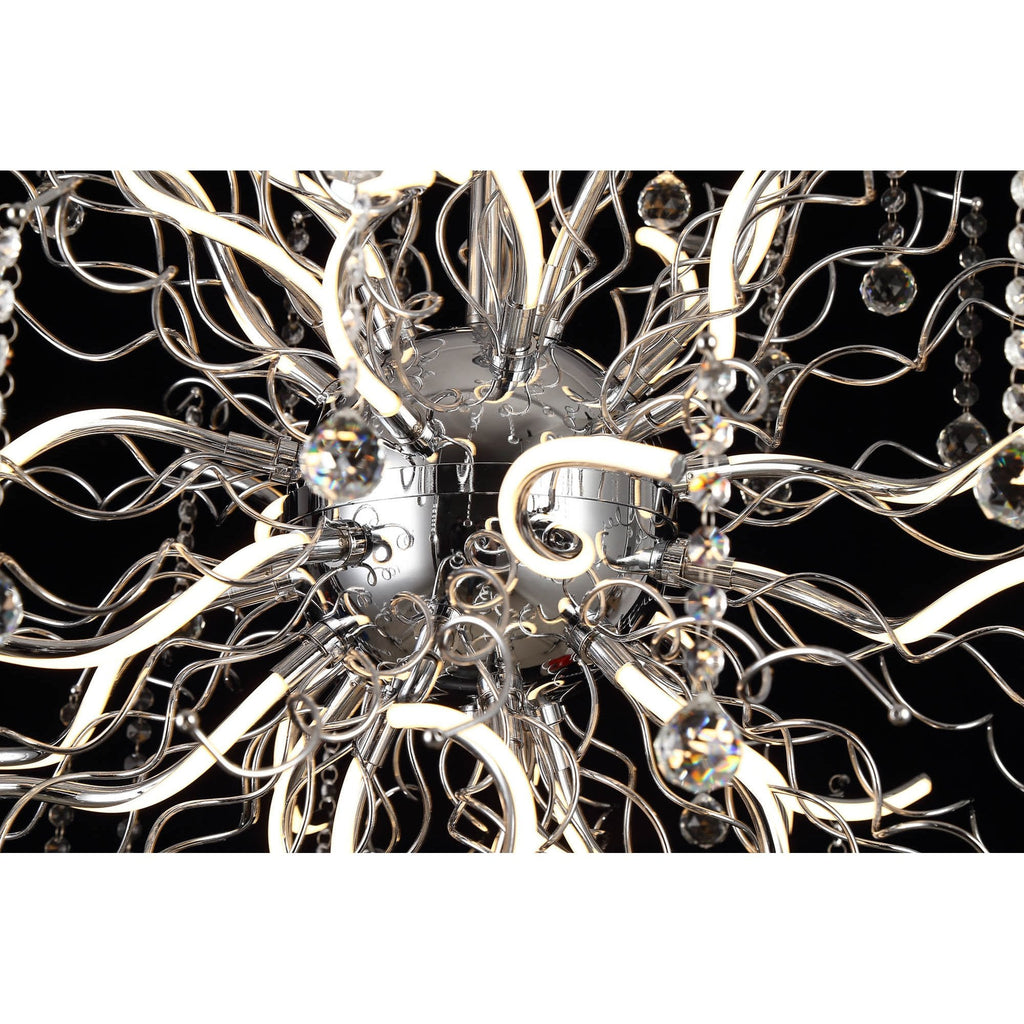 NL81289 Jaxal Dimmable Pendant 24 Light LED Polished Chrome