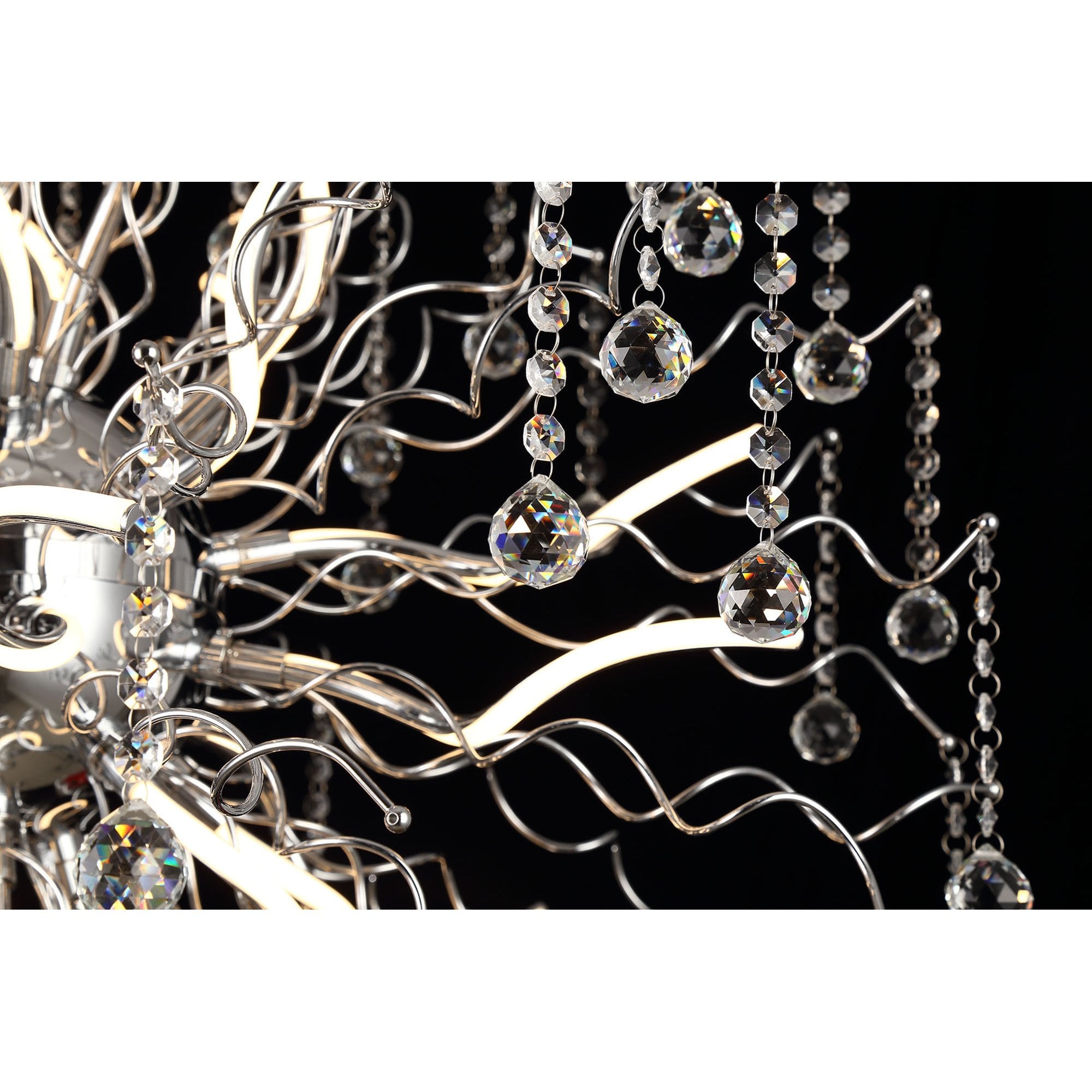 NL81289 Jaxal Dimmable Pendant 24 Light LED Polished Chrome