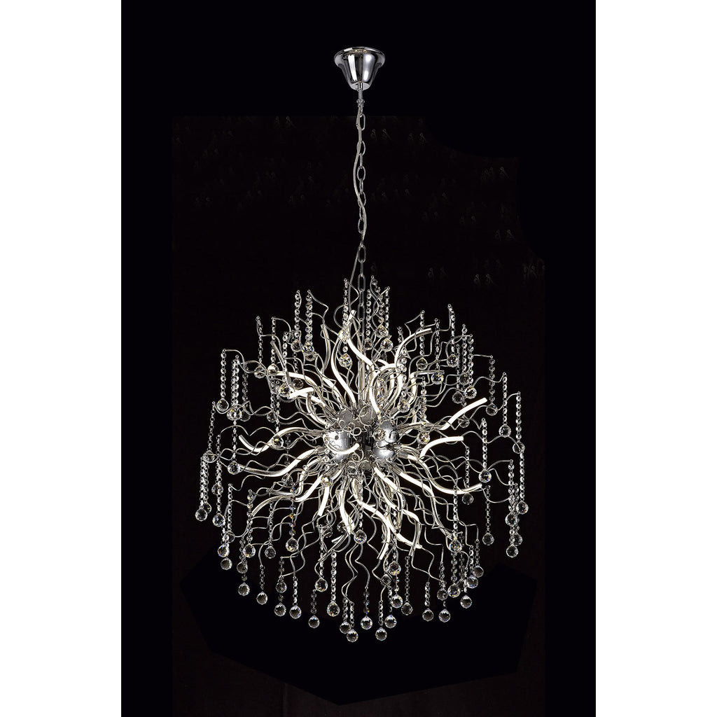 NL81299 Jaxal Dimmable Pendant 30 Light LED Polished Chrome