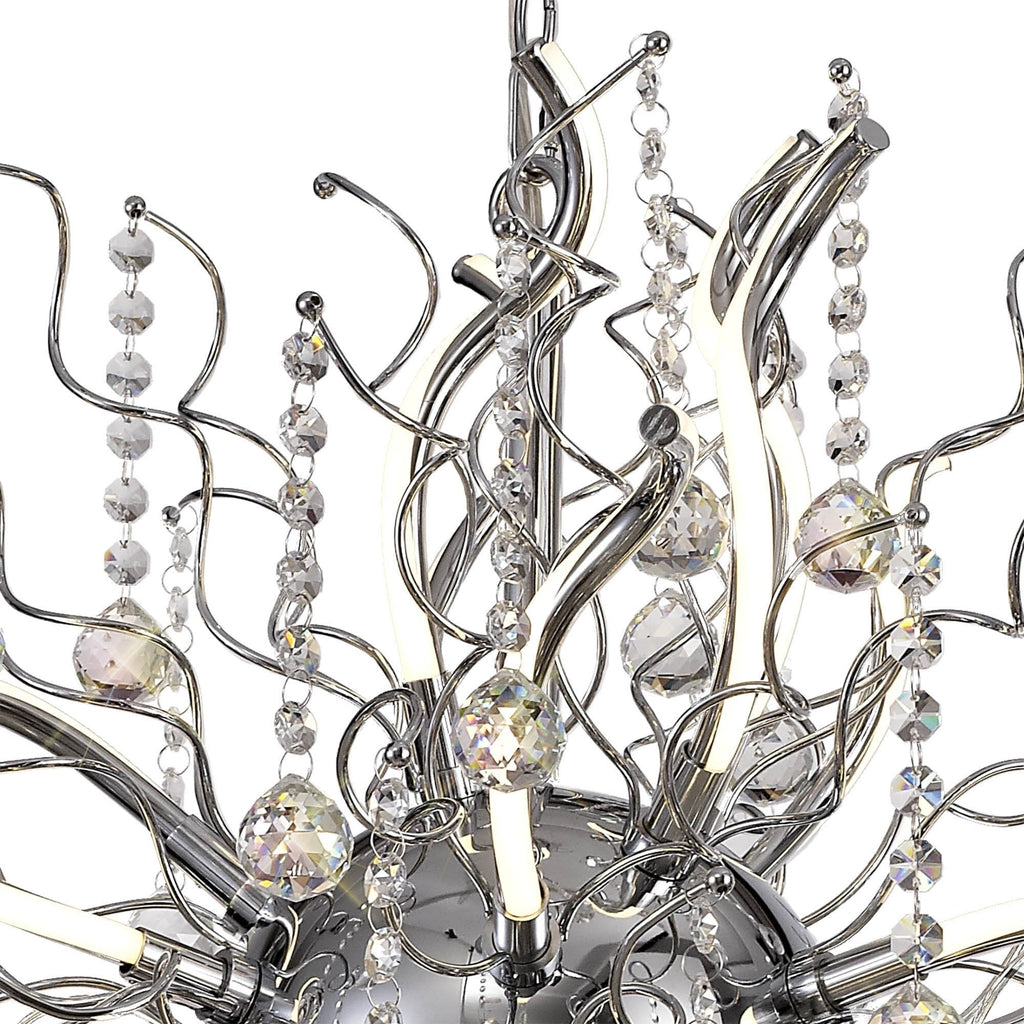 NL81299 Jaxal Dimmable Pendant 30 Light LED Polished Chrome