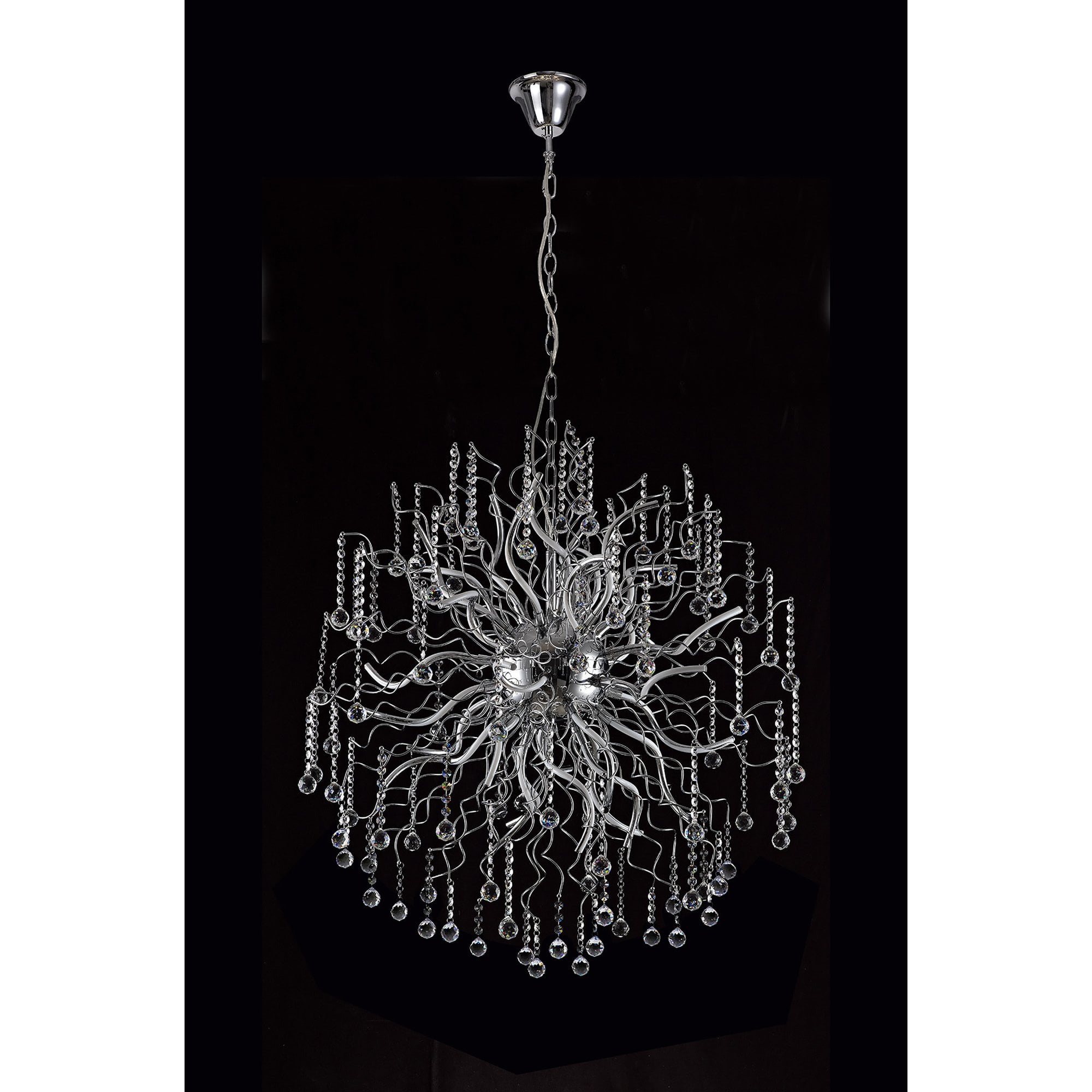 NL81299 Jaxal Dimmable Pendant 30 Light LED Polished Chrome