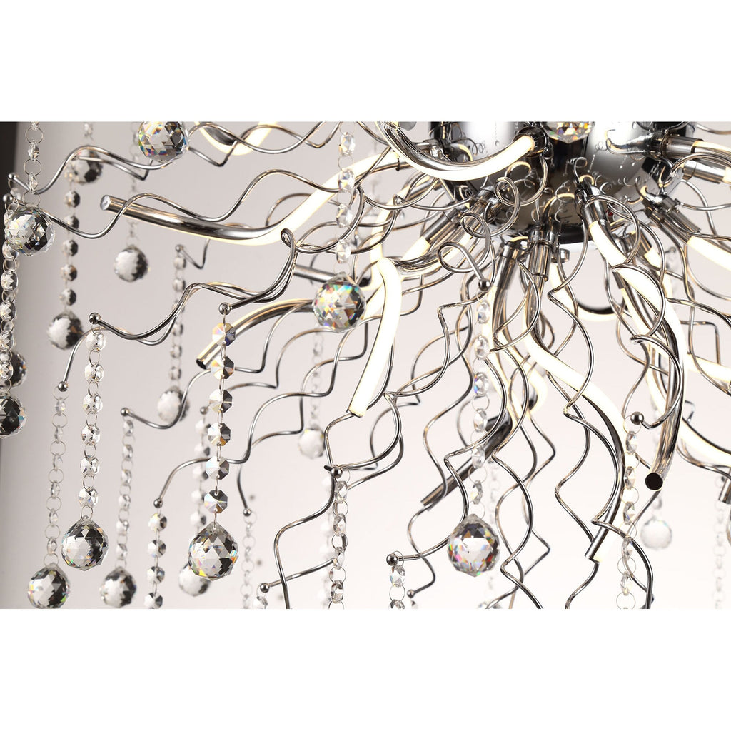 NL81299 Jaxal Dimmable Pendant 30 Light LED Polished Chrome