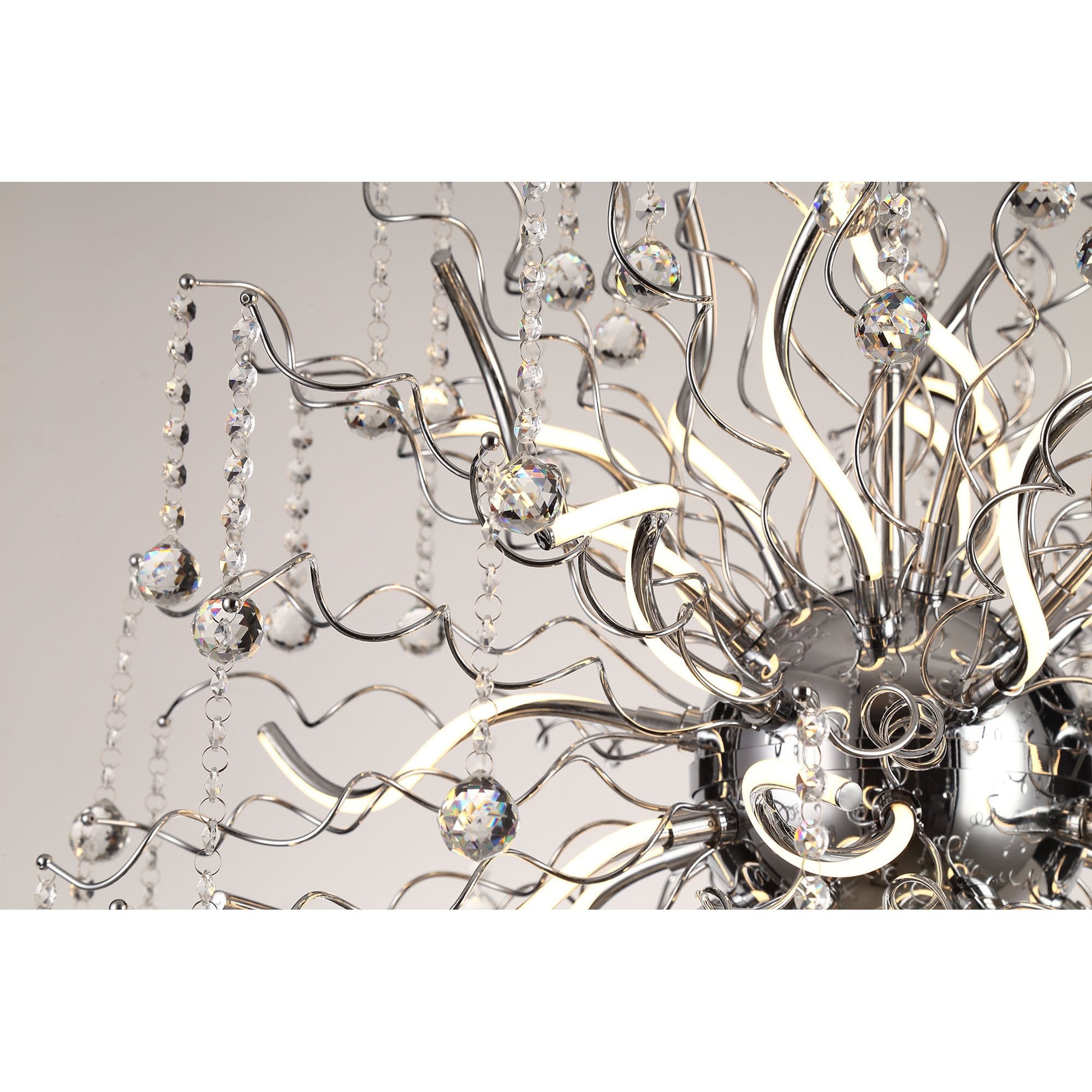 NL81299 Jaxal Dimmable Pendant 30 Light LED Polished Chrome